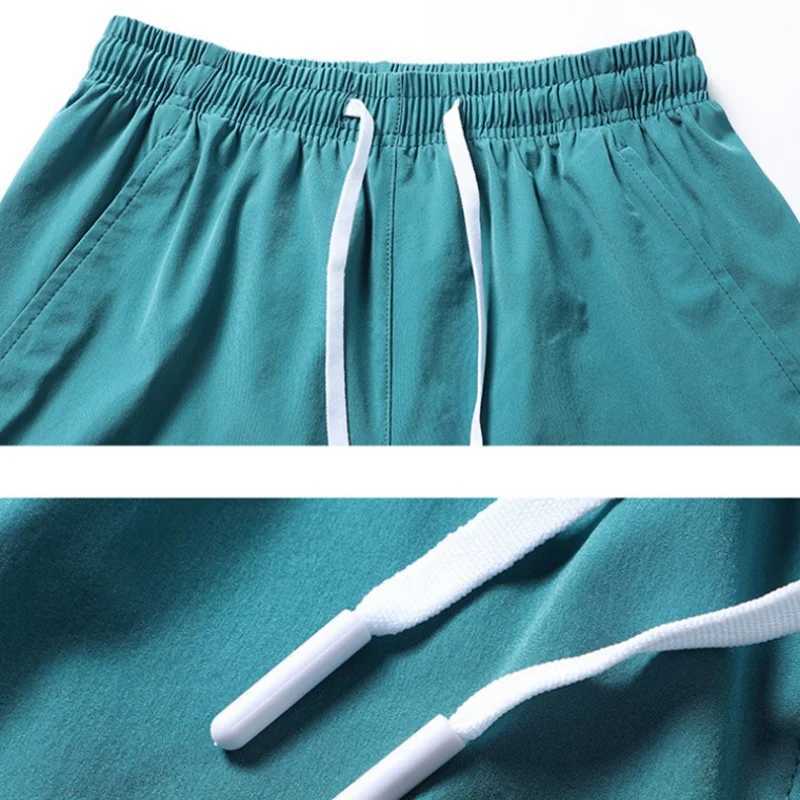 Shorts Mens Summer Short Pants Loose Sports Stretch Three Pants Speed Dry Beach Pants Solid Color Comfortable Running ShortsXJ241226