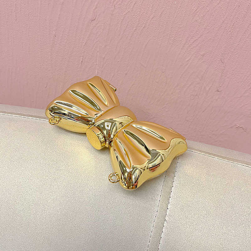 Minimally Butterfly Bow Acrylic Bag Exquisite and Compact Lipstick Key Fashionable Banquet Crossbody Bag Evening Bags 241226