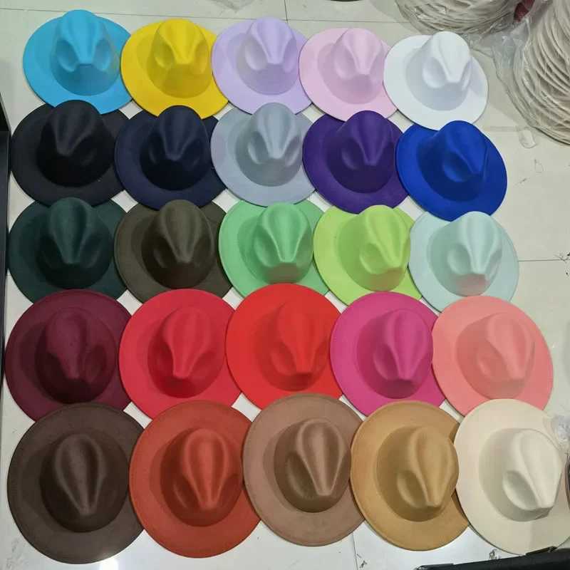 Fedora Hat Womens Winter Luxury Mens Hat Womens Fashion Formal Wedding Decoration Camel Panama C Fedoras sombrero hombre W241225