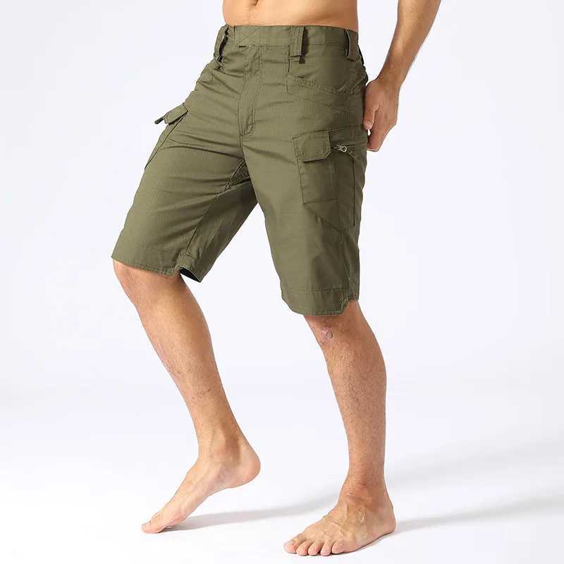 Hiking shorts mens outdoor waterproof military camouflage multi pocket shorts mens SWAT cargo size 5XL classic tactical shorts W241226