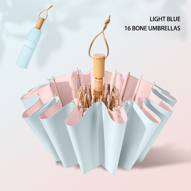 Luxury Anti-UV Sunshade Umbrella - Sturdy Frame, All-Weather Resistance, Compact Foldable Style