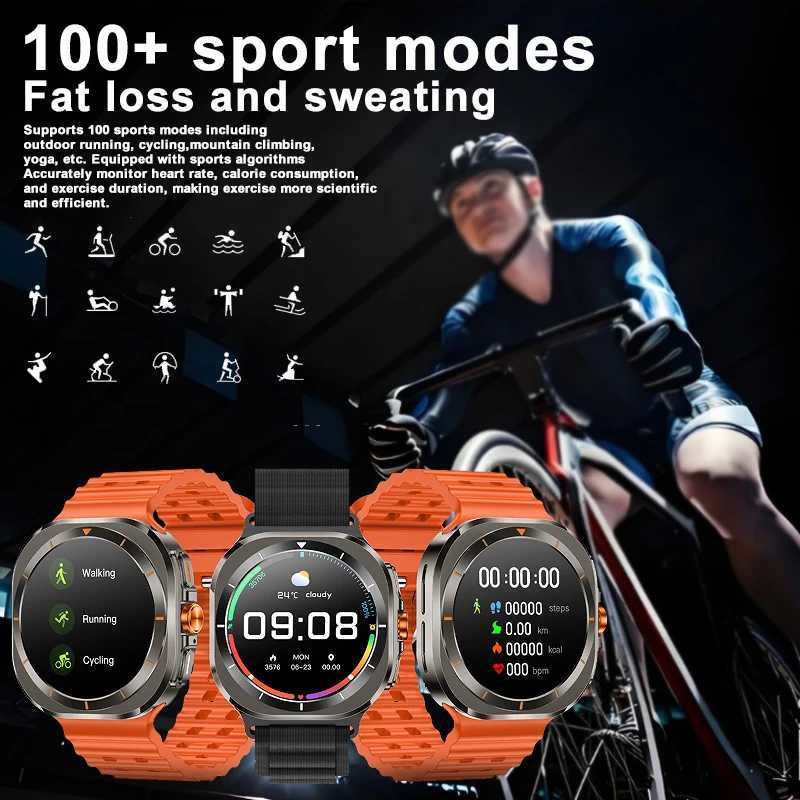 New Z7 Ultra smartwatch with 1.46-inch AMOLED high-definition screen wireless connections calling multifunctional sports GPS tracking compass SOS smar