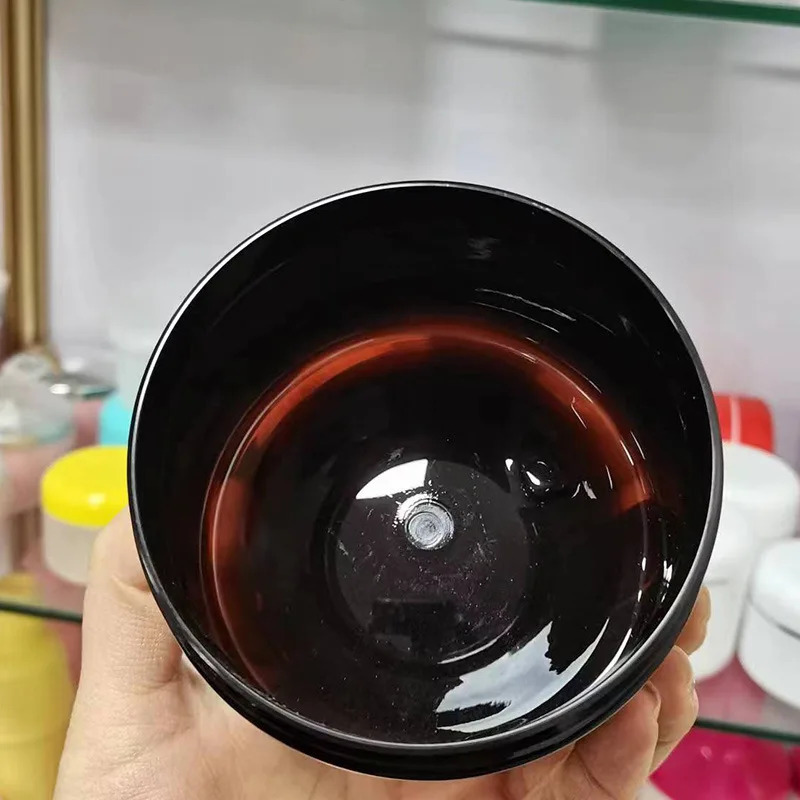 10x Empty Cream Jar Facial Mask PET Amber container Bottles With Electroplated Gold Cap Makeup Cosmetic Packing Bottle 300/500ml 241225