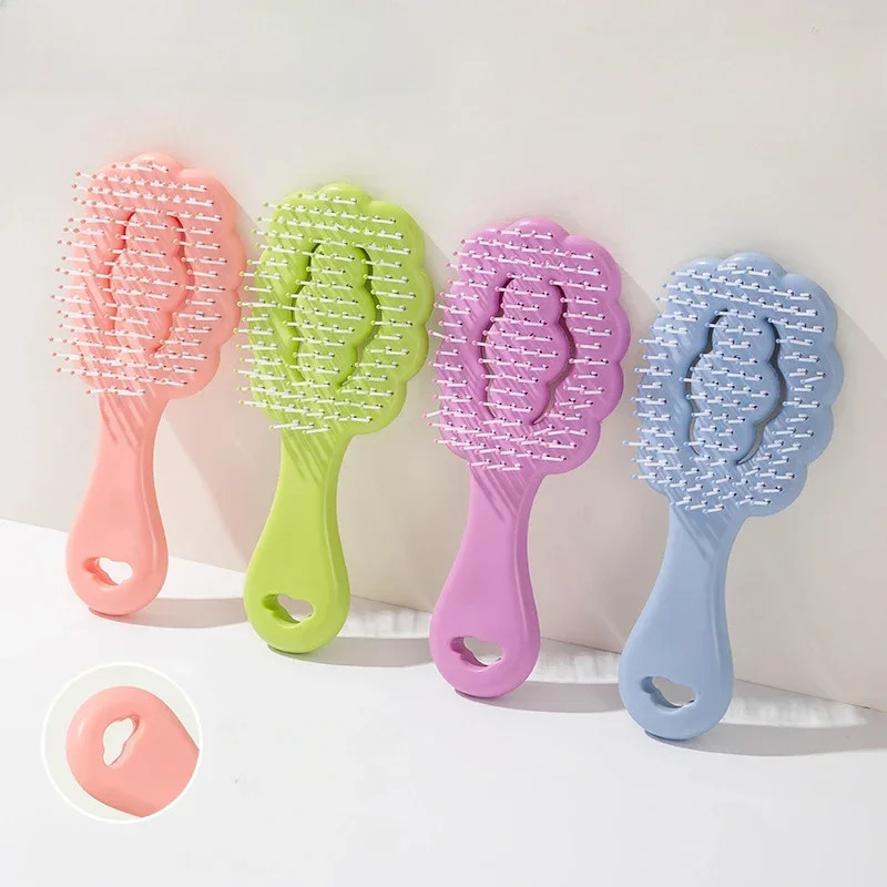 Cloudy Rib Comb for Women Girls Fluffy Hair Brush Salon Hairdressing Comb Head Massage Hair Comb Barber Hair Styling Hair Comb 241225