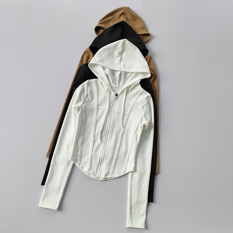 Women Hooded Running Jackets Cycg Coat Yoga Clothing Jogging Shirt Tights Thin Outdoor Sports Clothes Sportswear