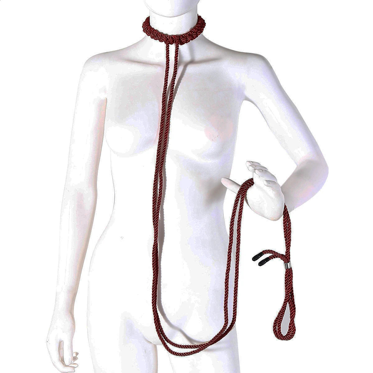 SM Slave Bondage Collar Sex Rope BDSM Bondage Neck Leash Traction Rope Bdsm Bondage Restraints Sex Toys For Woman Adult Couple 241226