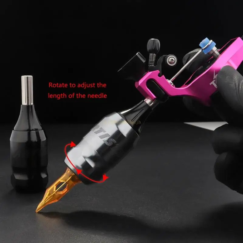 Aluminum Alloy Tattoo Cartridge Grips Professional Adjustable Twist Handle Tube for Tattoo Machine Tips Supply Art Drop 241223