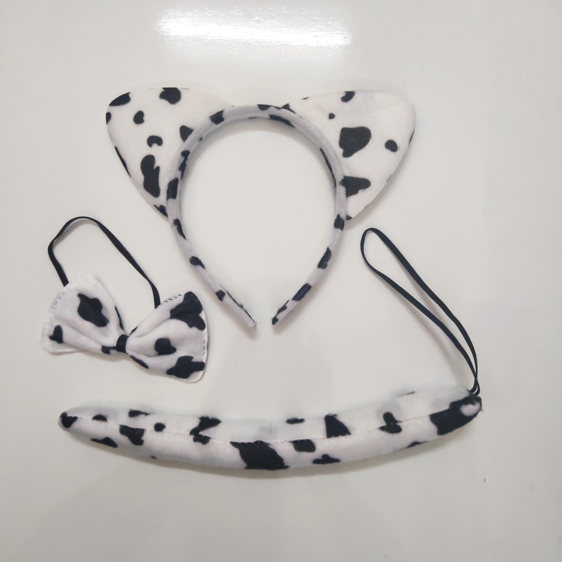 Halloween animal three piece set children's hair headband tiger black panther leopard plush headband wholesale