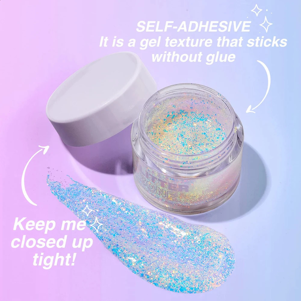 Face Glitter Bar Makeup Glitter Eyeshadow Festivals Glitter Gel For The Face Eye Lip Hair Body Glitter Shining 3 Colors Set 241226