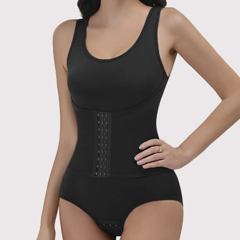 Bodysuit Shapewear Double Breasted Tummy Control Body Shaper Postpartum Slimming Woman Waist Trainer Flat Belly Comfort Corset 241225