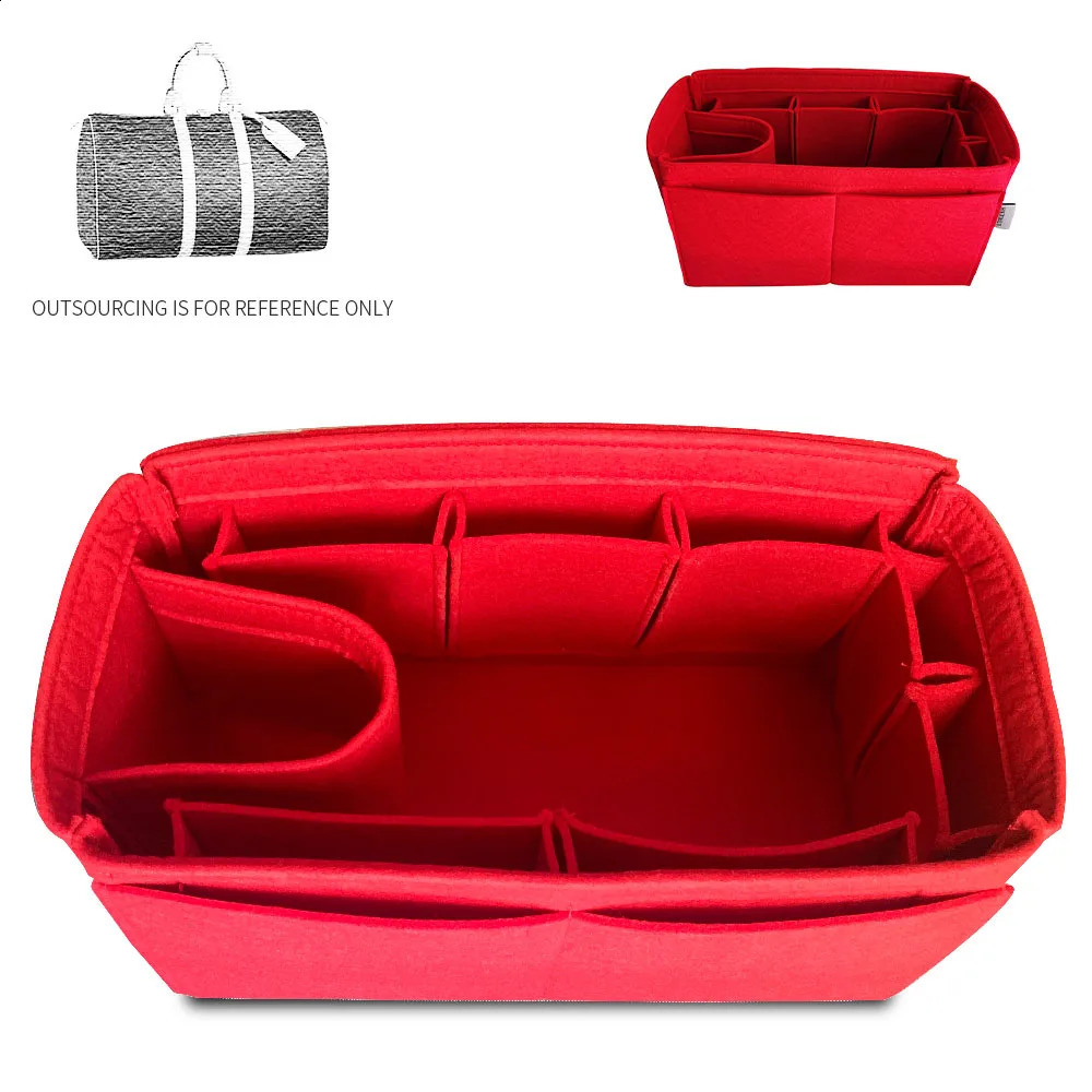 For Keepall 45 50 55 60 Purse Organizer Insert Felt Makeup Linner Bag Handbag Tote ShaperTravel Bag Organization Han 241226