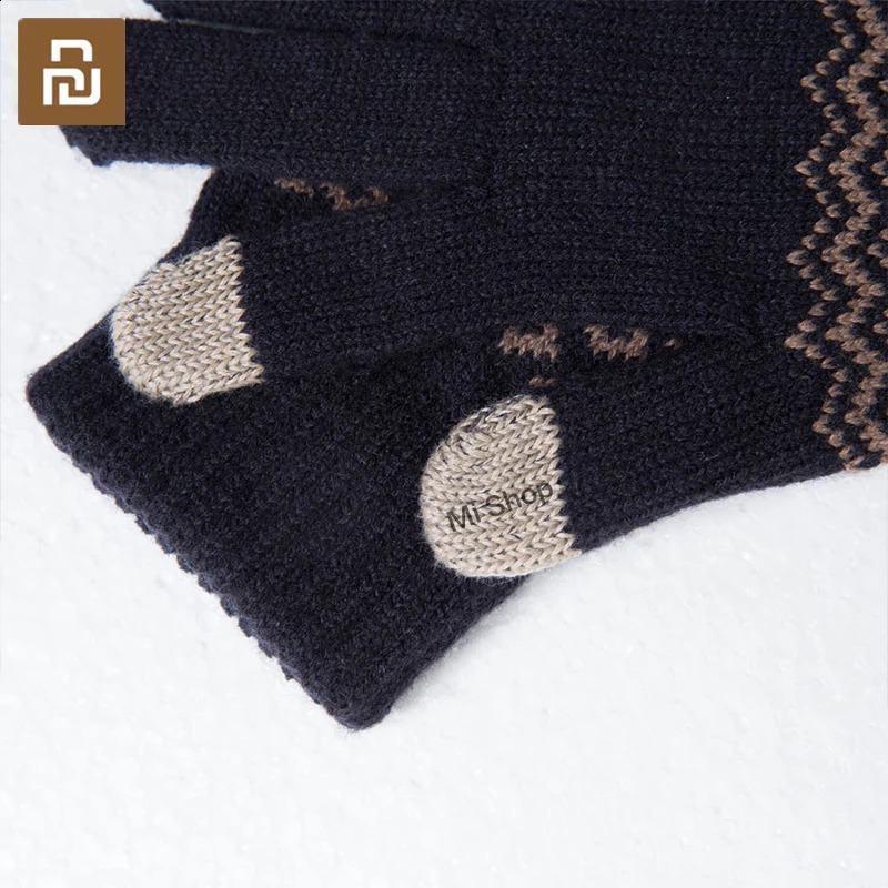Gloves FO Finger Touch Screen Gloves for Women Men Winter Warm Velvet Gloves For Screen Phone Birthday/Christmas Gift 241226
