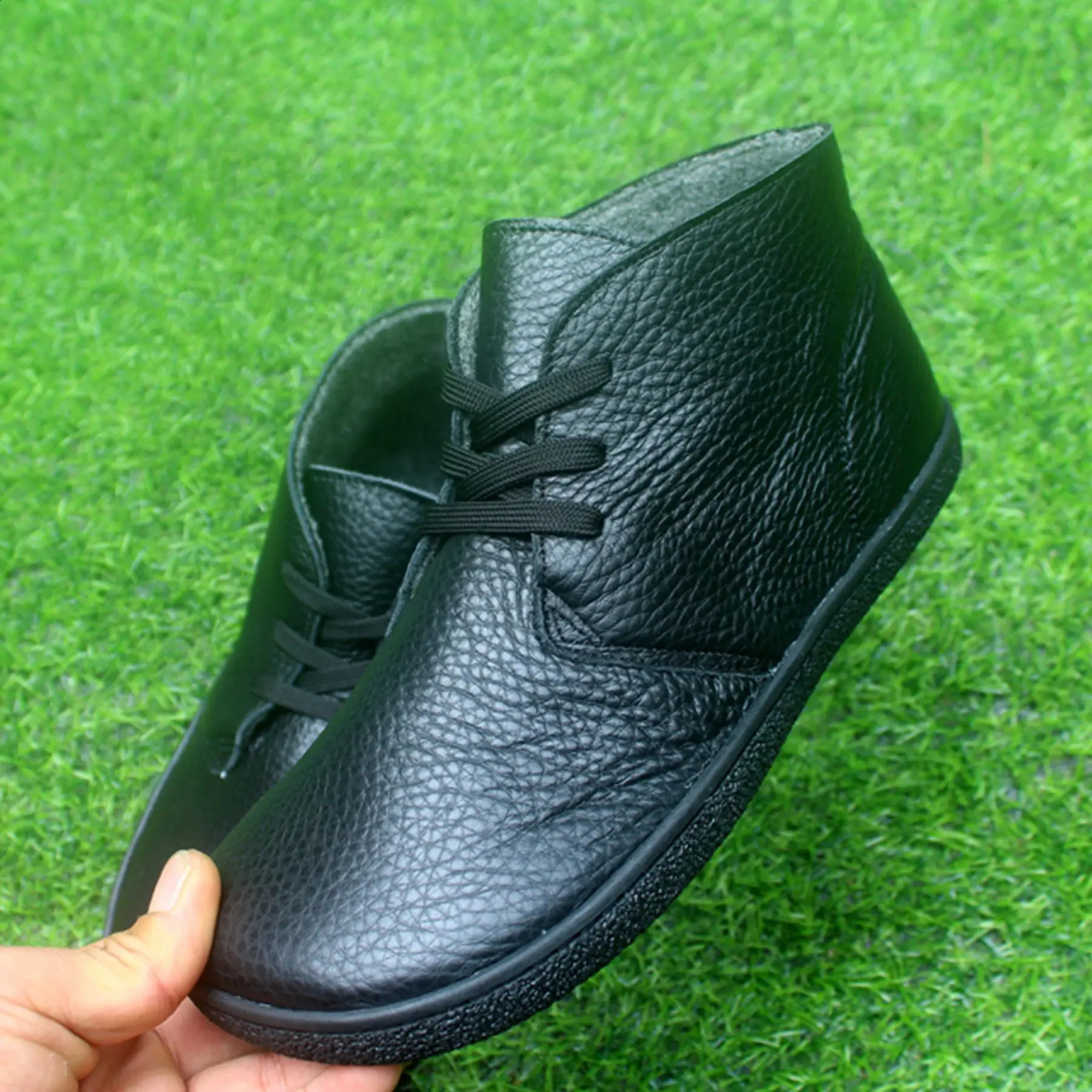 Genuine Leather Barefoot Leather Autumn/Winter Boots 100% Wool felt lining suitable for both men and women Zero Drop Sole Ligh241226bj