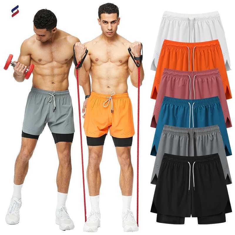 New Summer Running Shorts 2-inch Sports Slow Running Fitness Shorts Fast Drying Breathable Fitness Casual Shorts Mens Training Shorts 266 W241226