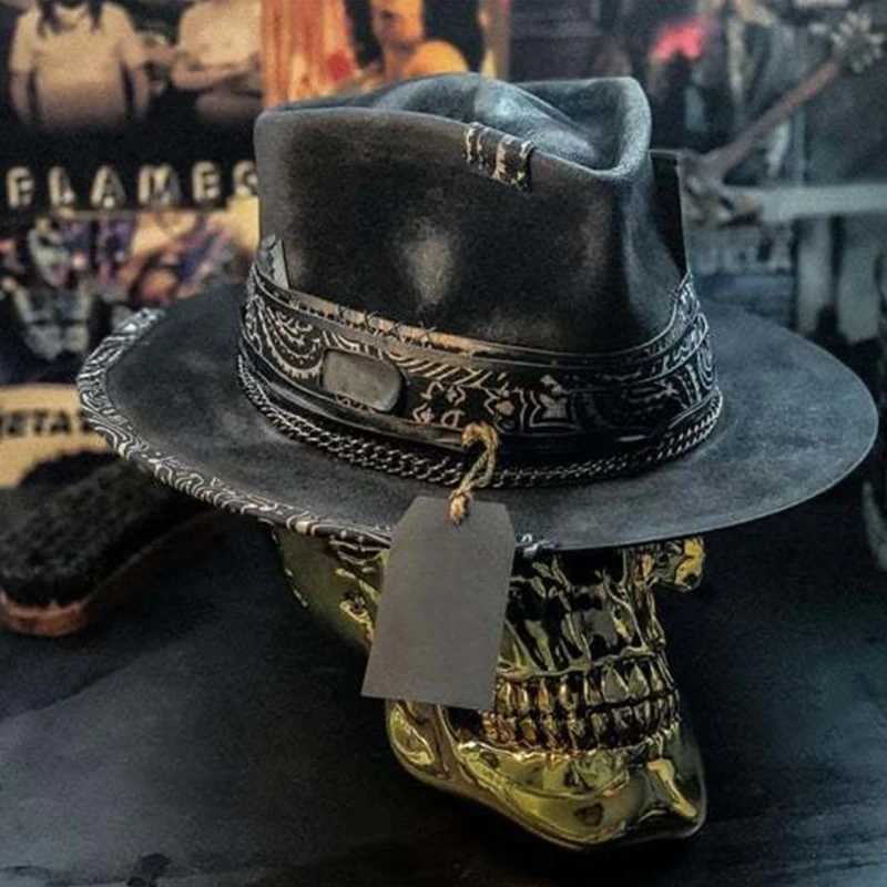 Plush Skeleton Cowboy C Skeleton Theme Cowboy Hat Decoration Childrens and Adult Clothing Products W241225