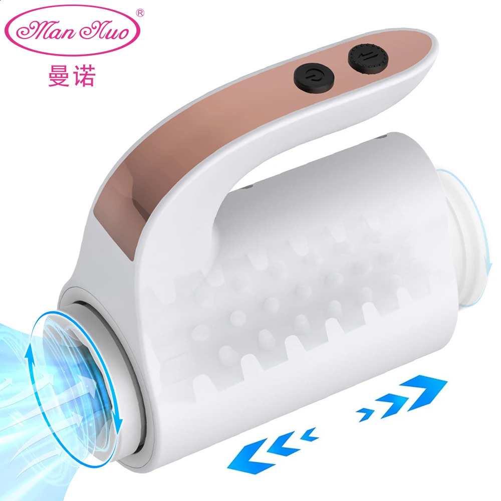 Automatic Telescopic Rotation Masturbator for Men Oral Sex Vaginal Masturbation Cup Kettle Shape Blowjob Toys Adult Goods 241226