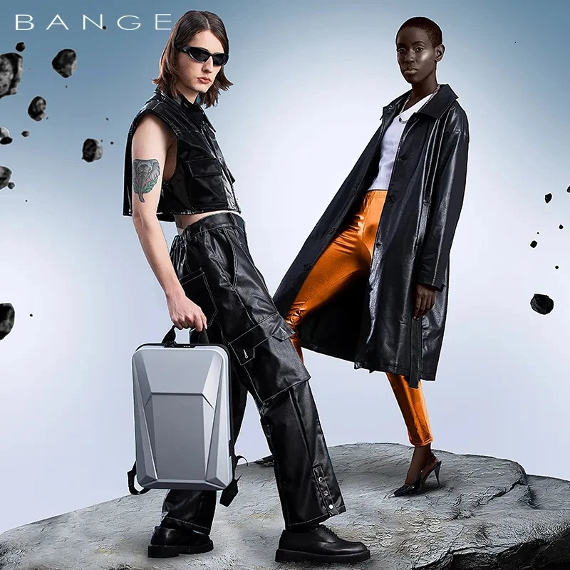 BANGE Backpack Multifunction Hard Shell Series Men Anti Theft Waterproof Laptop Male Backpack Business Password 241225