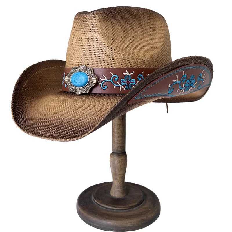 Thick denim hat retro Str hat 2023 new mens and womens jazz big denim hat Str hat sun hat summer hat W241225