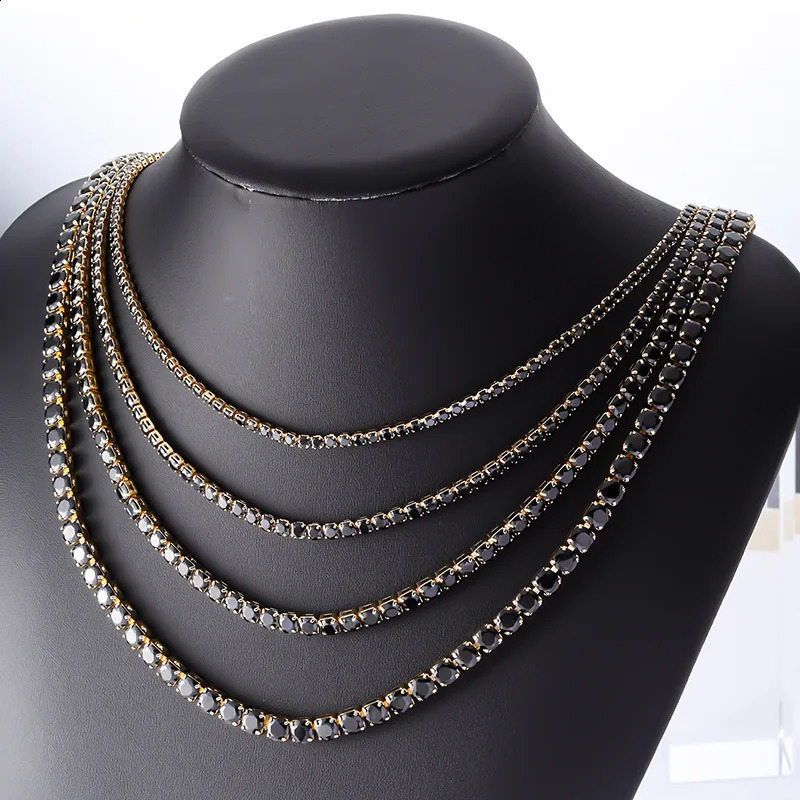 14K Gold Trendy Lab Diamond Necklace Party Wedding Chocker Necklaces for Women Men Hiphop Jewelry Gift 241226