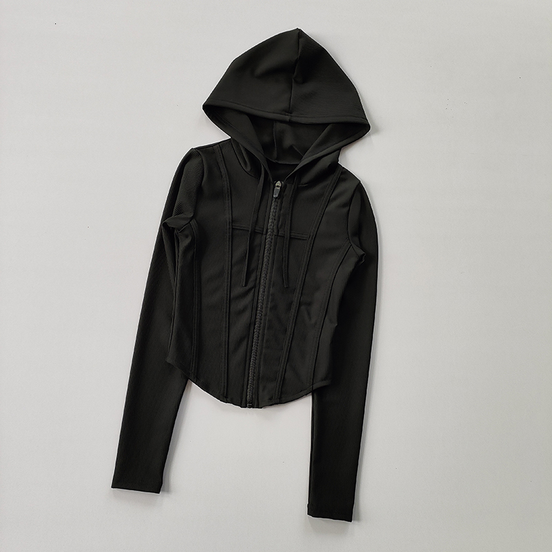 Women Hooded Running Jackets Cycg Coat Yoga Clothing Jogging Shirt Tights Thin Outdoor Sports Clothes Sportswear