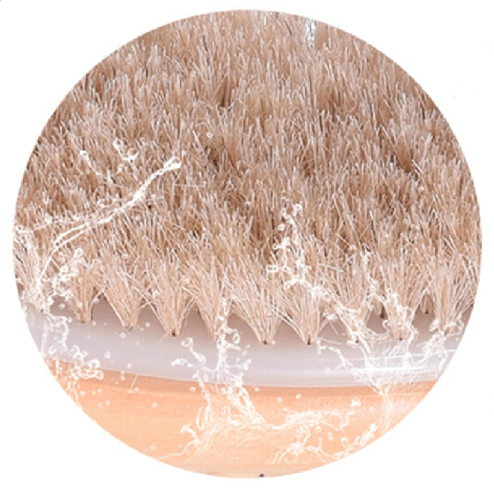 2024 Exfoliating Wooden Body Massage Shower Brush Natural Bristle Bath Brush SPA Woman Man Skin Care Dry Body Brush Long Handle 241226