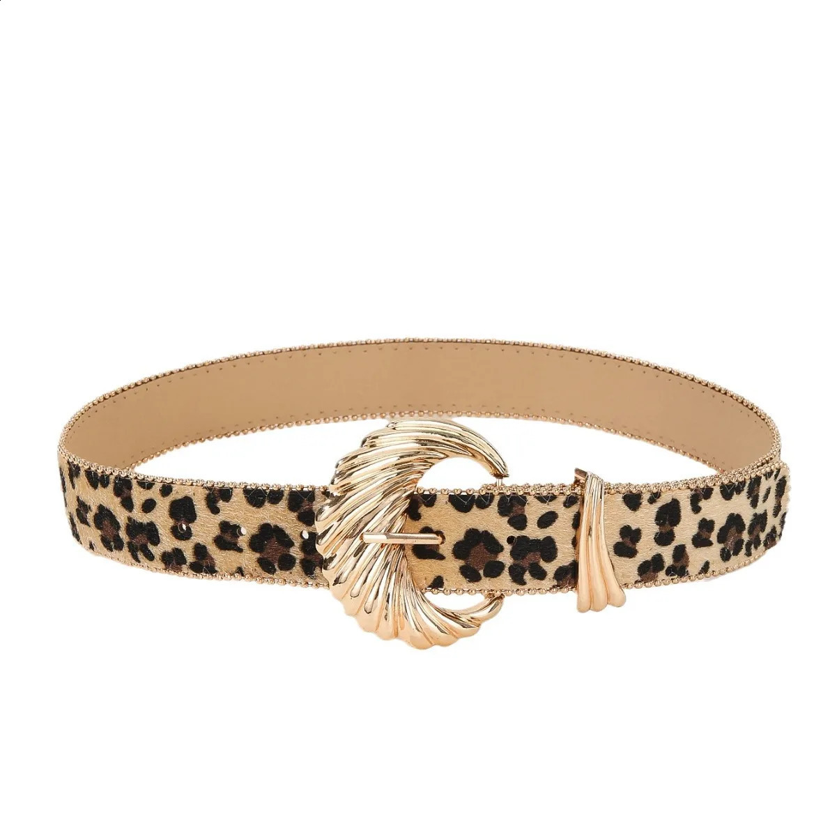Womens Belt Gothic Vintage Golden Zebra Leopard Woman Cheetah Y2k Belt Viper for The Dress Emo Belt Accessories 241226