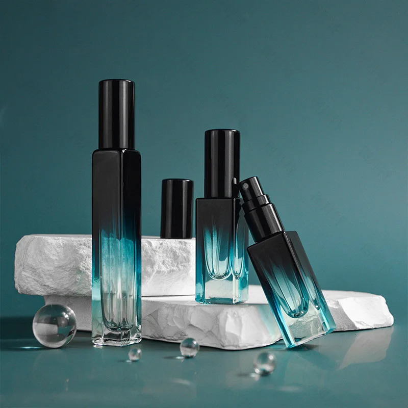 5ml/10ml High-end Perfume Bottle Square Glass Spray Bottle Travel Portable Sample Fragrance Atomizer Refillable Container 241225