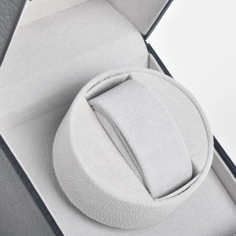 Automatic Watch Winder Litchi Pattern Watch Box inside Gray Automatic Winder The Standard of Successful People 241226
