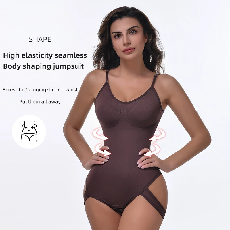 Seamless Shapewear Slimming Ful Body Shaper Thongs Bodysuit Waist Trainer Body Shaping Sculpting Breast Women Top Underwear 241225