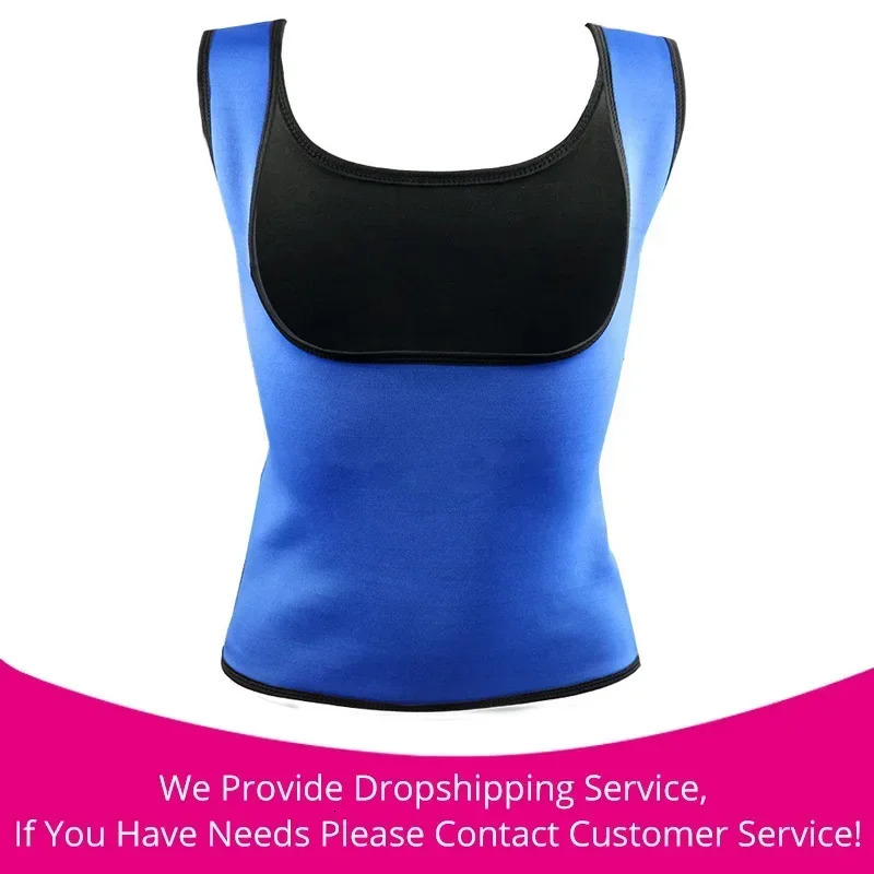Plus SizeS-6XL Women Shapewear Weight Loss Neoprene Sauna Sweat Waist Trainer Corset Tank Top Vest Sport Workout Slimming Shaper 241225