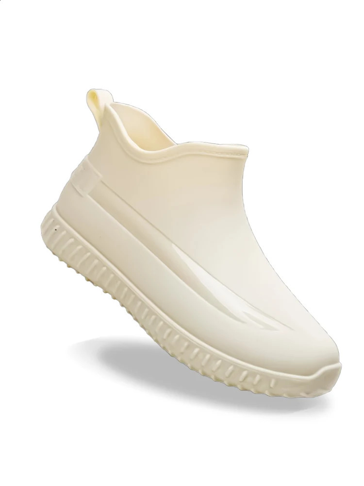 style rain boots for women fashionable outdoor non-slip fishing short-tube wear-resistant four-season work waterproof shoes 241226