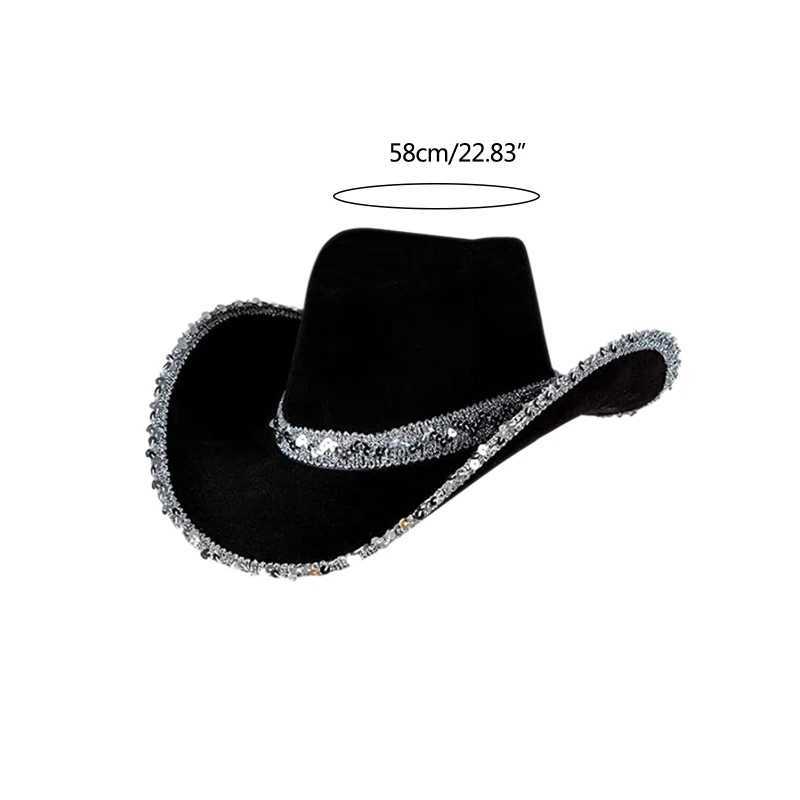 Western Cowboy Hat Female Singles Party Cowboy Hat Party Props Cowboy Girl Role Playing Female Party Birtay Sombreros Hat W241225