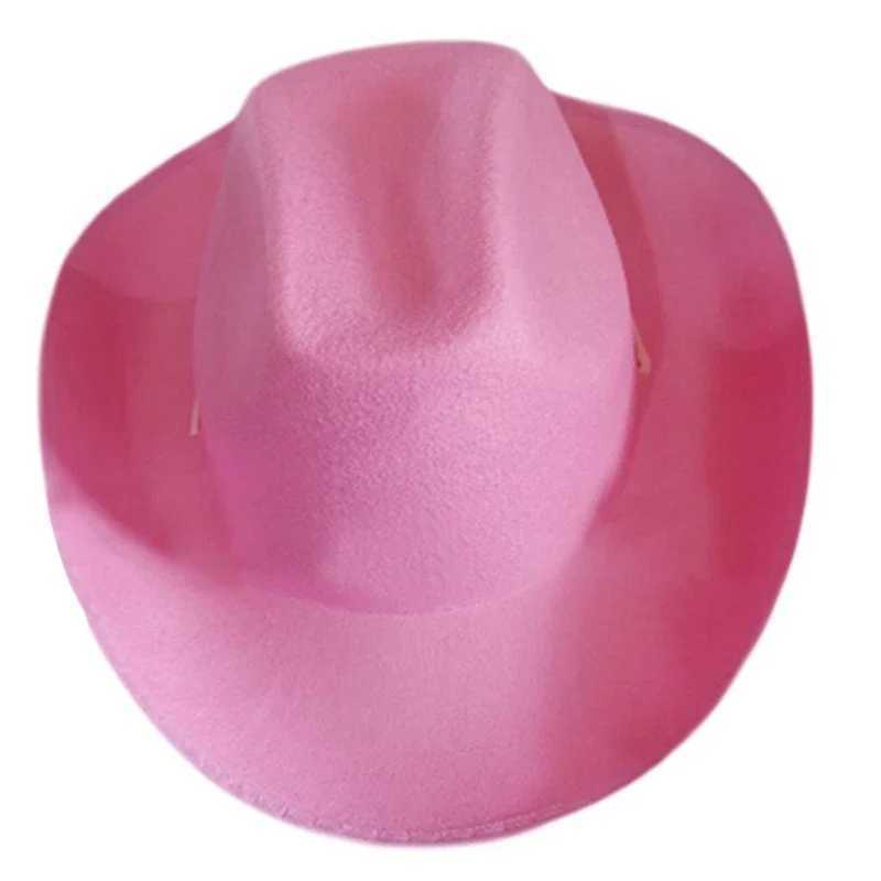 Fashionable retro denim hat big Brim hat Fedora Felt denim hat Accry wide Brim hat W241225