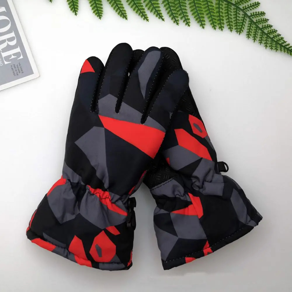 Children Kids Winter Snow Warm Gloves Boy Girls Ski Snowboard Windproof Waterproof Thicken Keep Longsleeved Mitten 241225