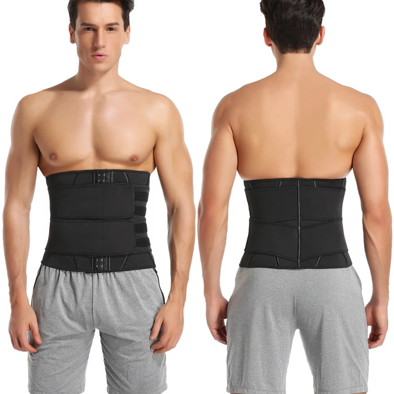 Mens Neoprene Abs Wiast Shaper Sauna Sweat Band Belly Slimming Belt Active Waist Trainer Trimmer with Adjustable Strap 241225