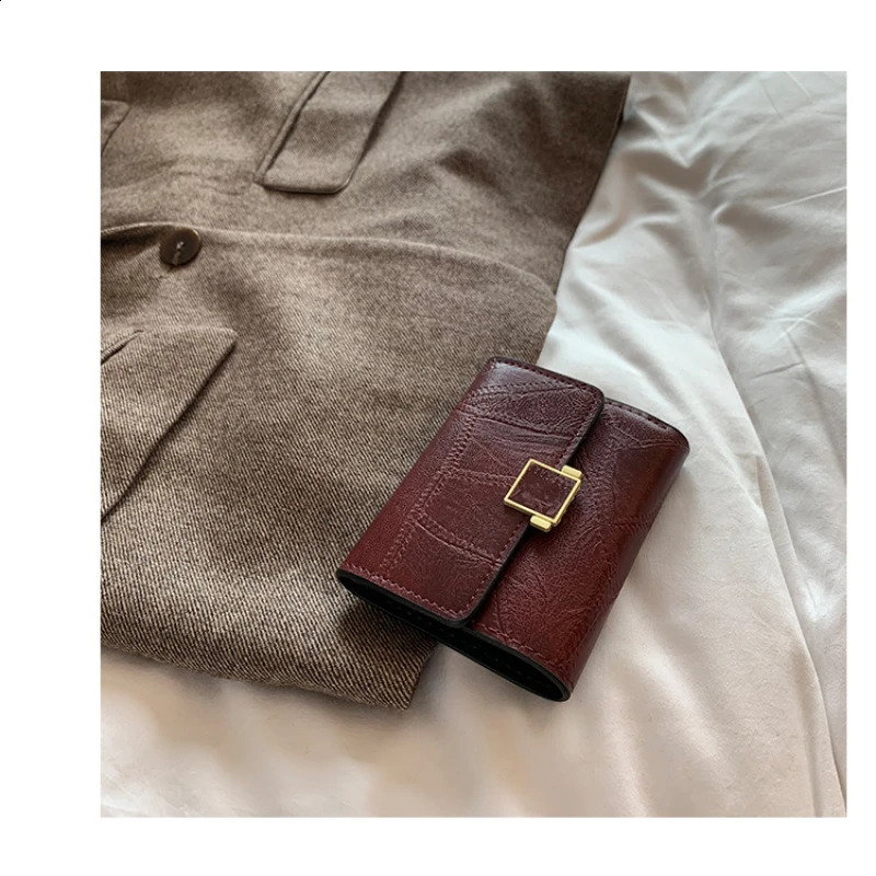Wallets Small Fashion PU Leather Women Ladies Card Bag for Women Clutch Women Female Purse Money Clip Wallet 241224