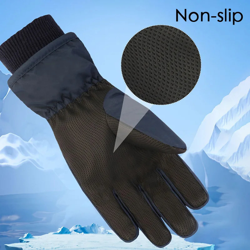 High Quality Kids Ski Gloves Winter Snowboard Snow Children Glove for Boys Girl Waterproof Thicken Mittens Keep Finger Warm 241225