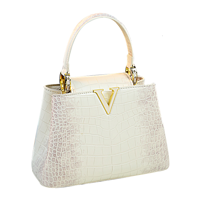 Fashion White Leather Women Handbags 2024 New Female Small Shoulder Messenger Bag Crossbody Portable Shell Bags