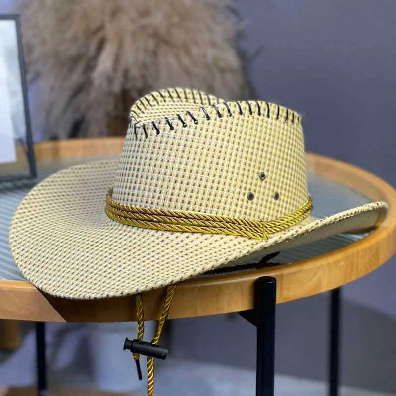 European retro cowboy hat farm sun protection hat big hat Brim sun protection effect is better W241225