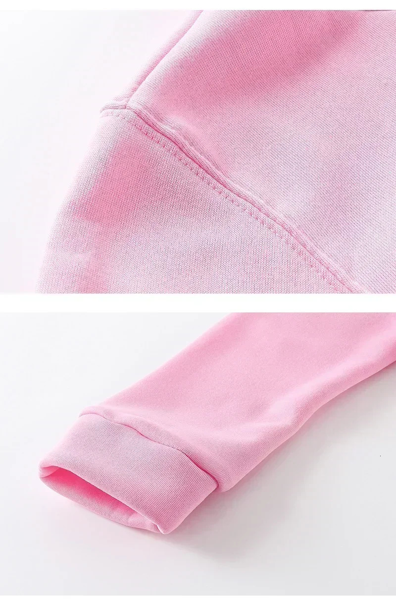 American Style Embroidery Letter Hooded Sweatshirt Womens Loose Fit Thickened Fleece Lined Crossborder Clothing 241223