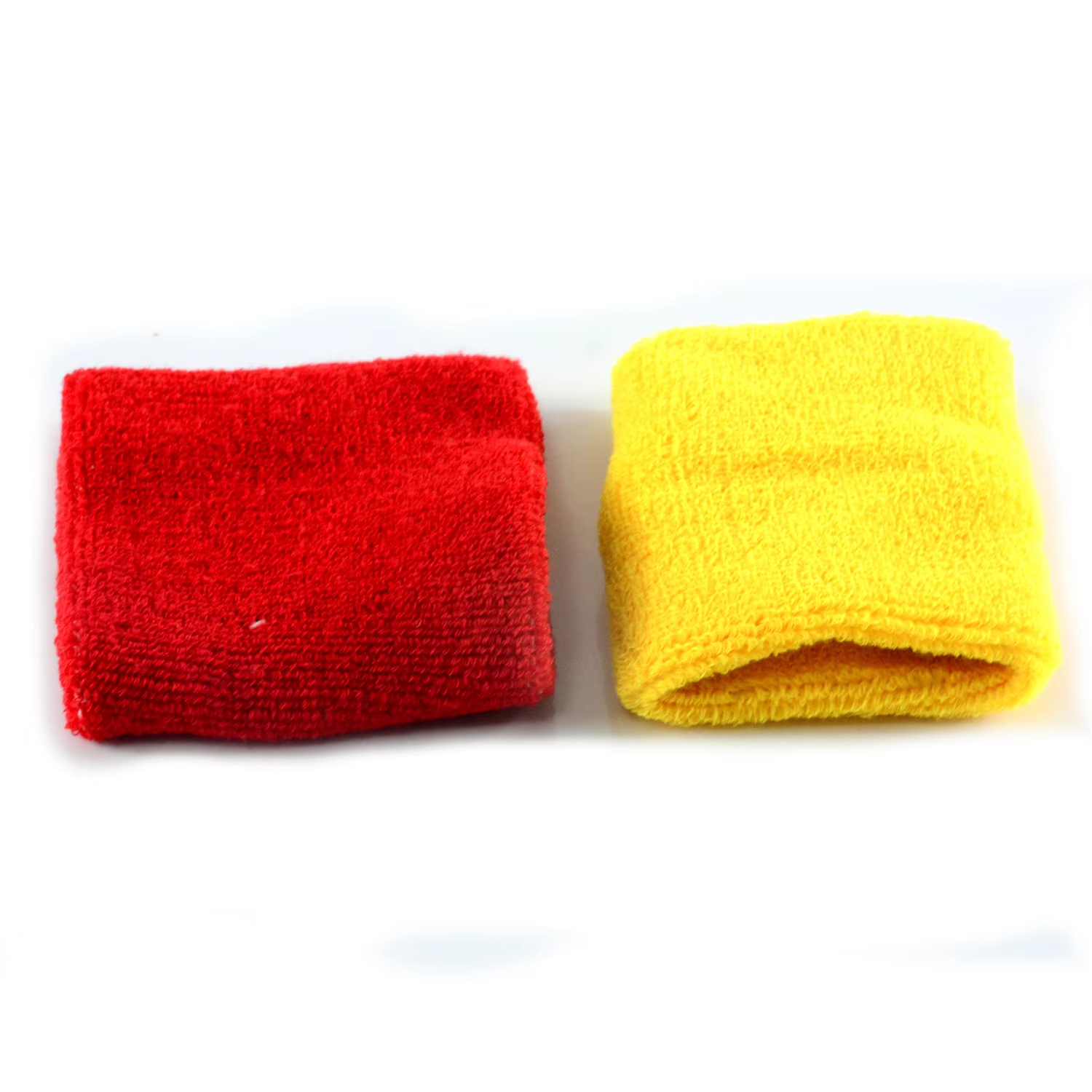 Customized cotton sweatband sport embroidered elastic wristband for tennis basketball