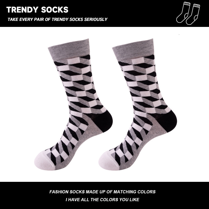 Ddmytiger Ddmytiger China Domestic Socks Men Color Coded Casual Ins Trendy Sweat Absorbing Breathable Odor Resistant Mid Length Running And Sports For