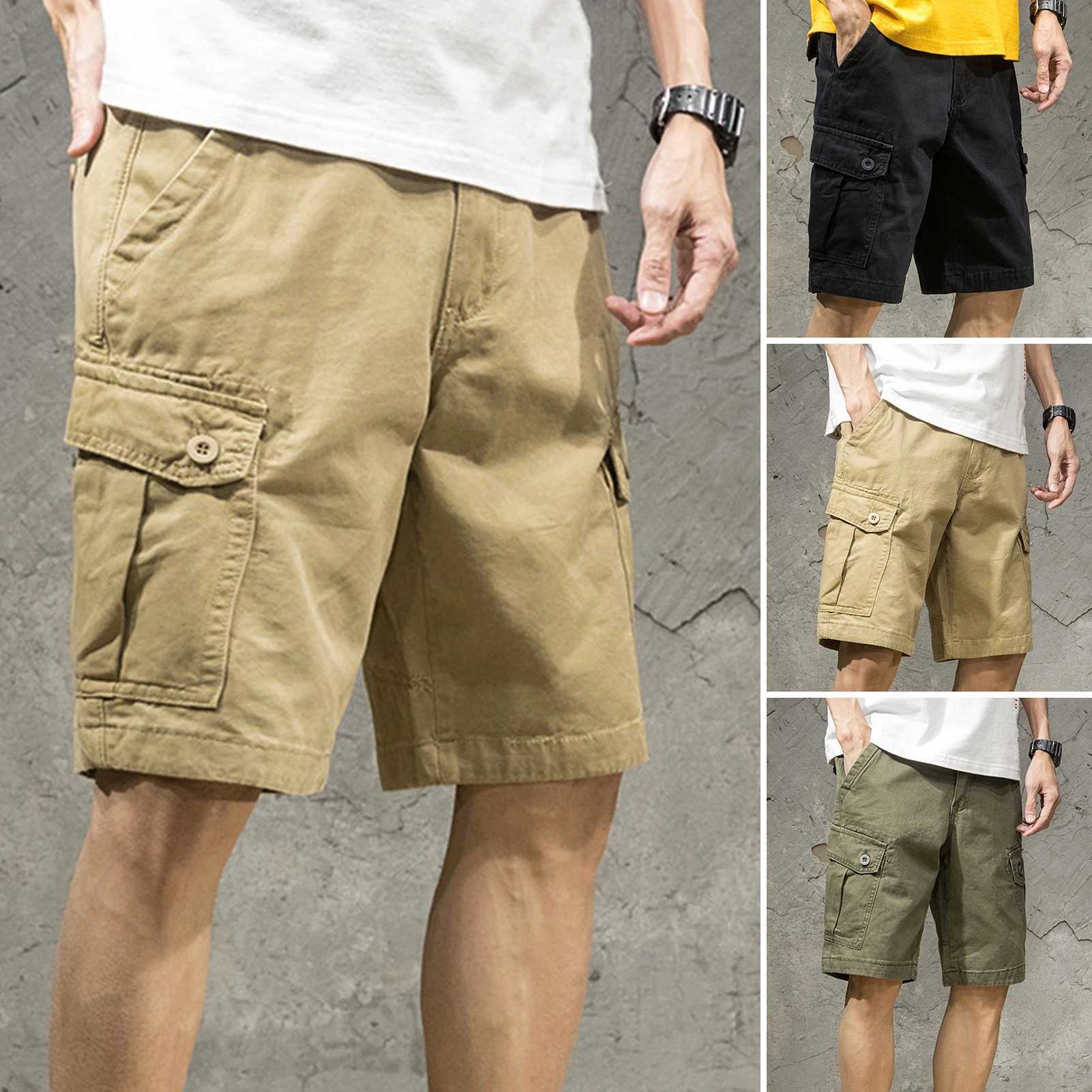 2022 New Mens Cotton Linen Shorts Mens Summer Breathable Solid Color Linen Trouser Fitness Street Wear S-3XL W241226