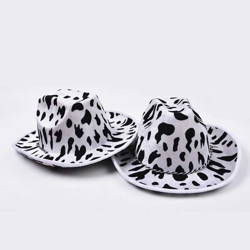Cowboy Pattern Cowboy Hat Men and Women Outdoor Travel Sombreros De Vaquero Hat Neck Dr String Felt Cowboy C Party Dance W241225