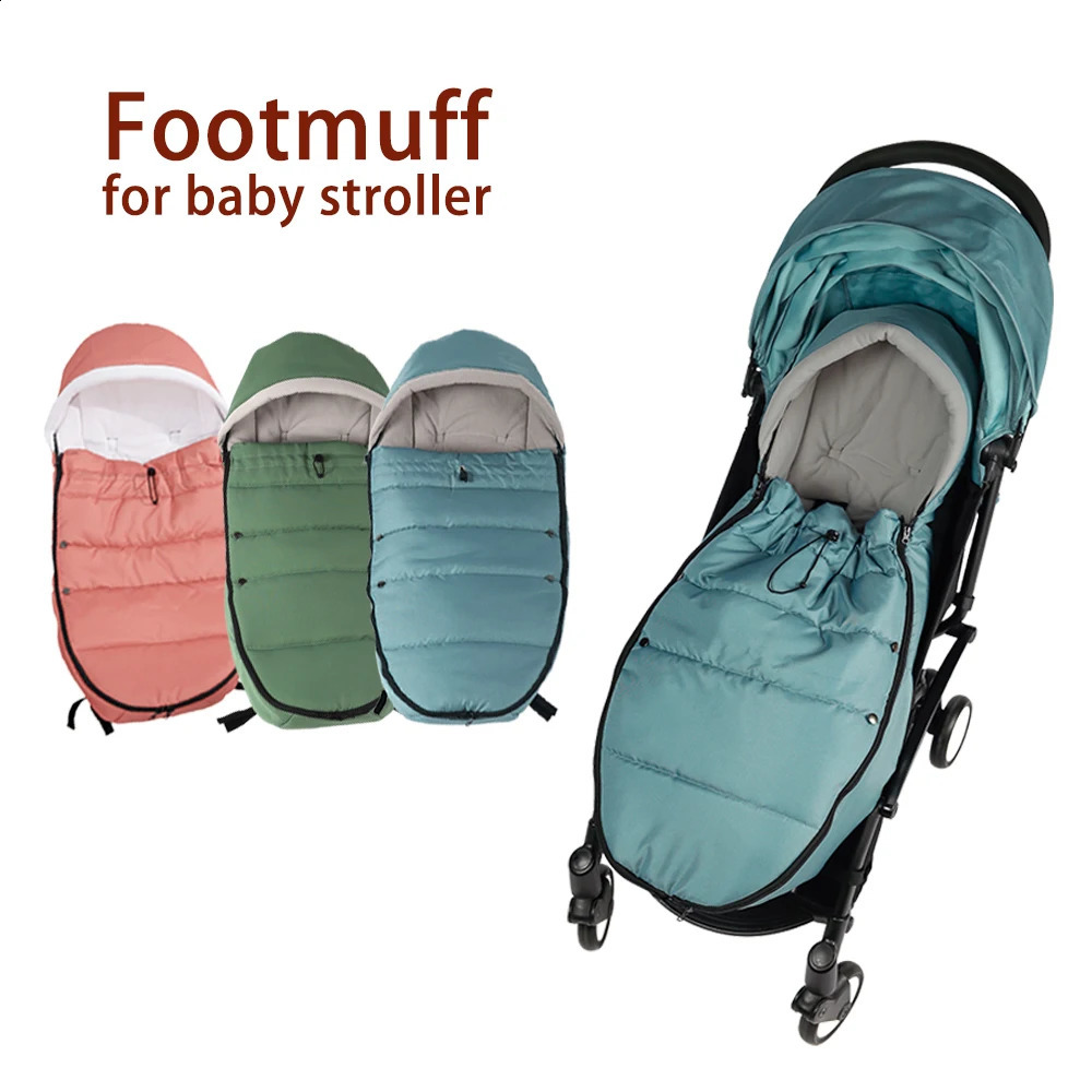 Stroller Footmuff Fit for 95% of Strollers Winter Warm Universal Waterproof Socks Cotton Sleeping Sack Baby Accessories 241225