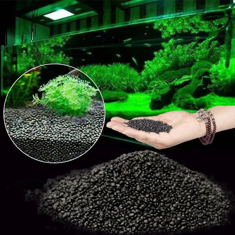 Fish Tank Water Grass Mud Plant Seed Soil Aquarium Bottom Sand Nutrient Soil Black Mud Water Grass Tank Bottom Soil Fertilizer 241225