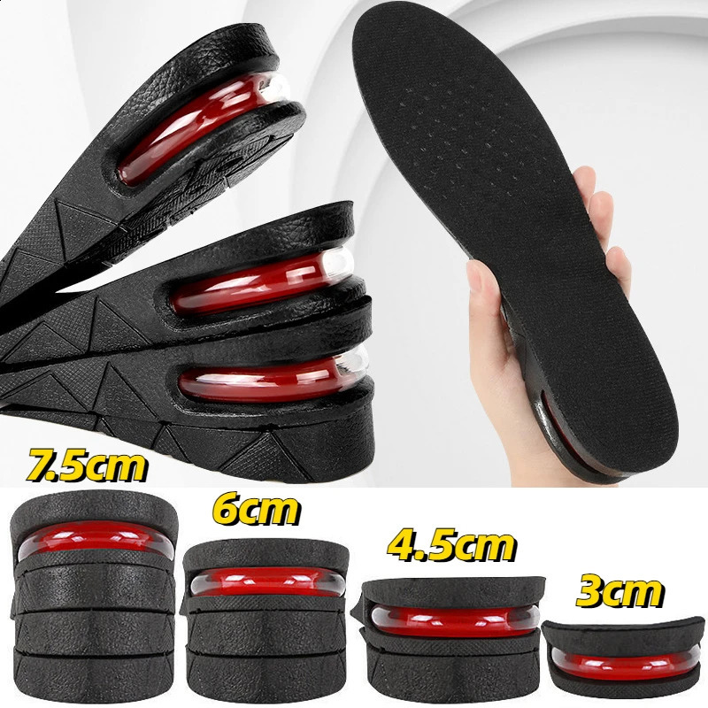 Air Cushion Elevator Shoe Insole Lifts Inserts for Men Women Taller Insoles 3-7.5cm Height Increase Insoles Taller Insoles 241226