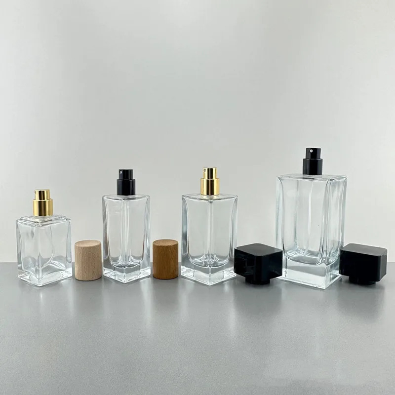 30ml 35ml 50ml 100ml Clear Premium Glass Perfume Bottles Empty Spray Bottle Crimp Nick Perfume Bottle Bayonet Bottle Atomizer 241225