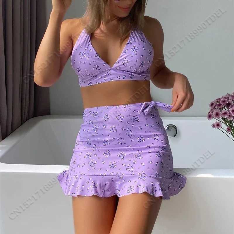 Sexy low cut bikini set+pleated leather jacket top womens 3-piece swimsuit sling Monokini backless swimsuitW241225