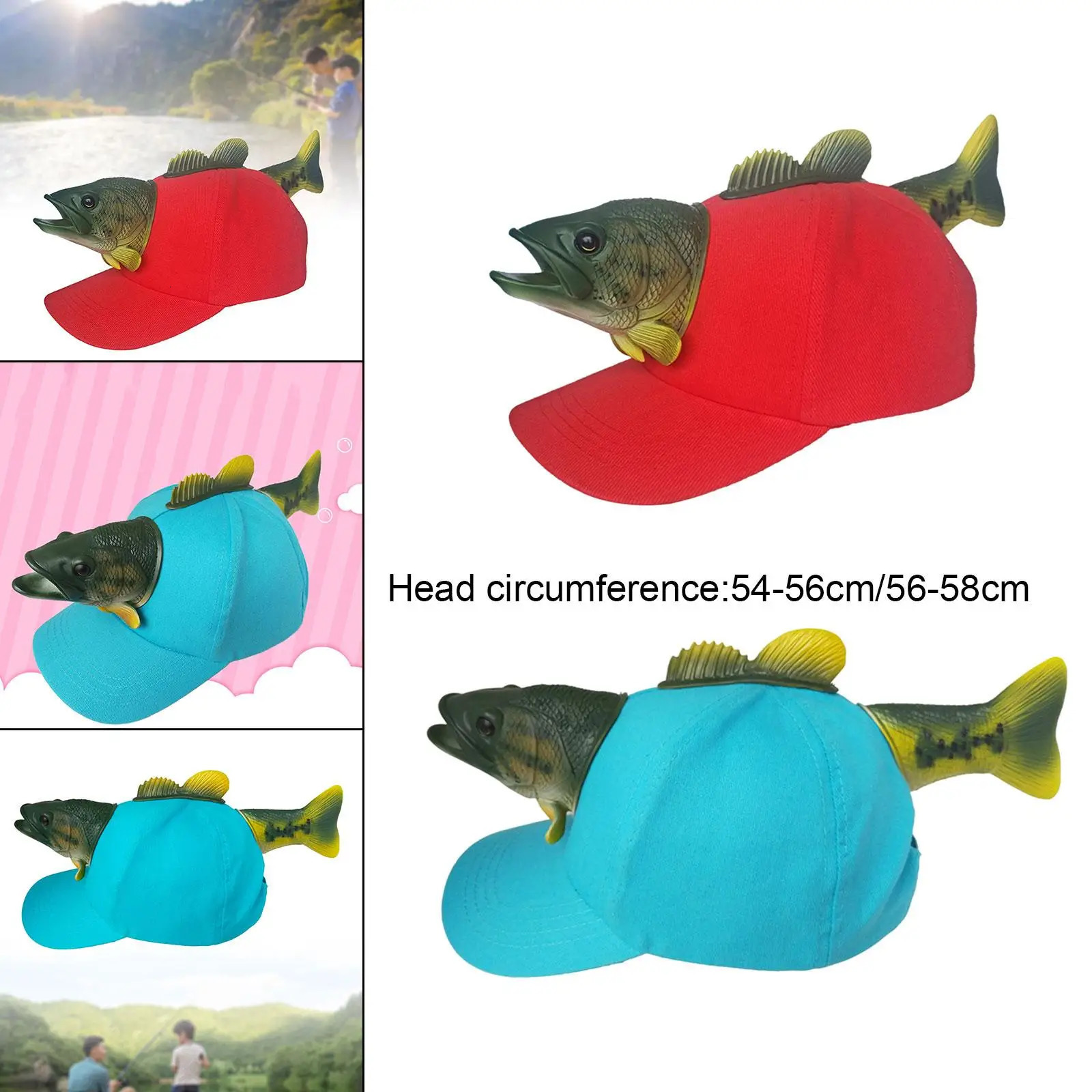 Novelty Baseball Cap Cartoon Trendy Parent Child Party Performance Fish Hat 241225